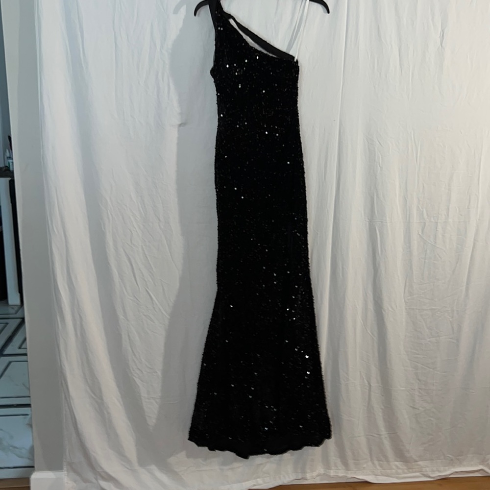 Women’s Berlin Nova Sequined Long Black Dress Size 4